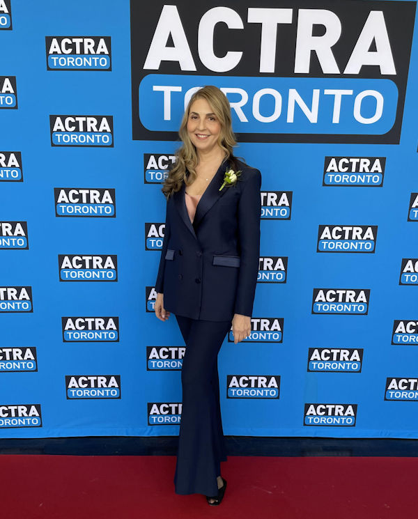 Ellen Dubin on the red carpet at the 21st ACTRA Awards