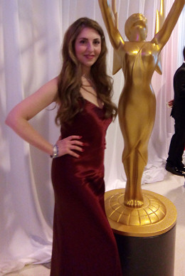 Ellen inside the Microsoft Theater at the 2015 Emmy Awards